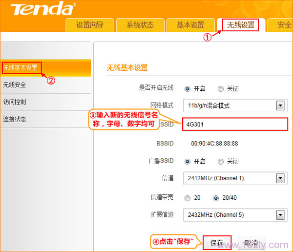 �ڴ�(Tenda)4G300��Яʽ·��������WiFi����