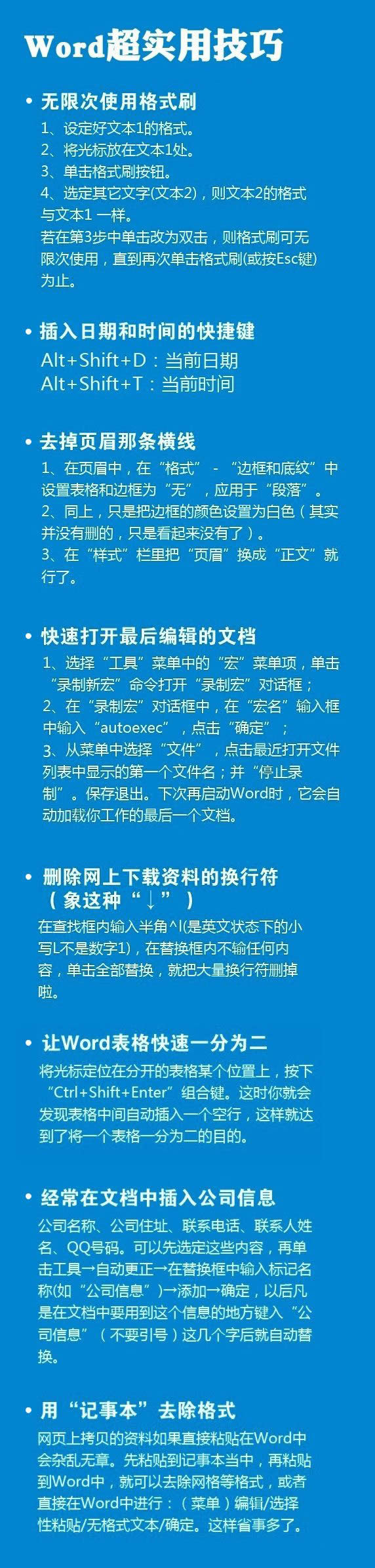 Word�����������ܽ�