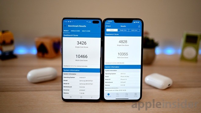 ����Galaxy S10+ ��ƻ��iPhone XS Max�ֶܷԱ�