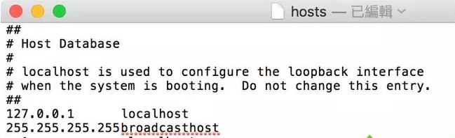 macϵͳ��hosts�ļ��򿪺ͱ༭�ķ���