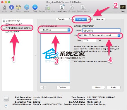 Mac OS X����Ubuntu usb�����̵Ľ���취