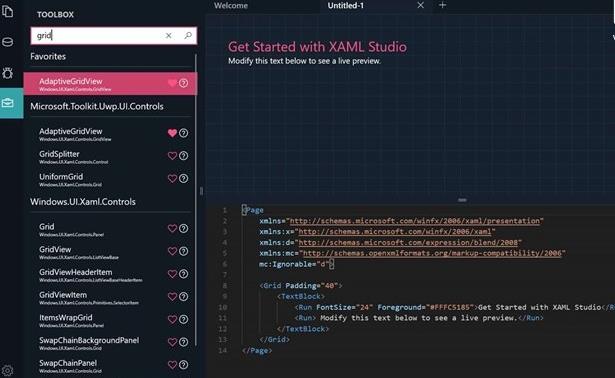 ΢������XAML Studio���ߣ����ٹ���UWP XAMLԭ��