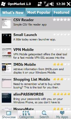 ��ѵ�Windows MobileӦ�������̵� -- OpnMarket
