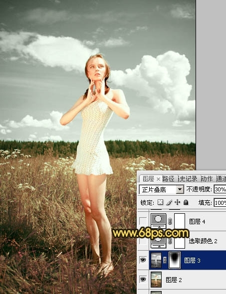 Photoshop������Ұ����ͼƬ�����İ�������ɫ