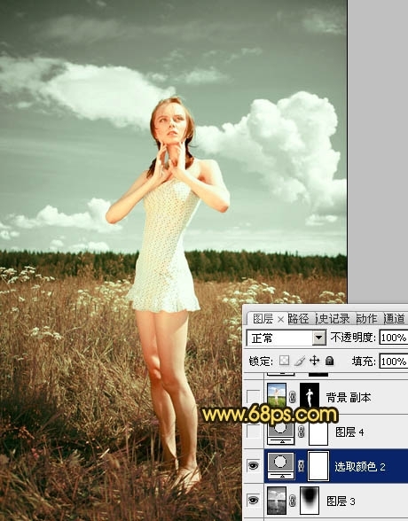 Photoshop������Ұ����ͼƬ�����İ�������ɫ