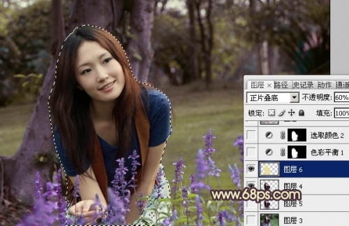 Photoshop����������ŮͼƬ��ܰ�Ļ���ɫ
