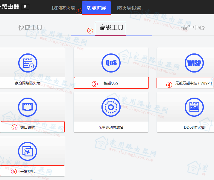 360家庭防火墙路由器5端口映射DMZ怎么设置?