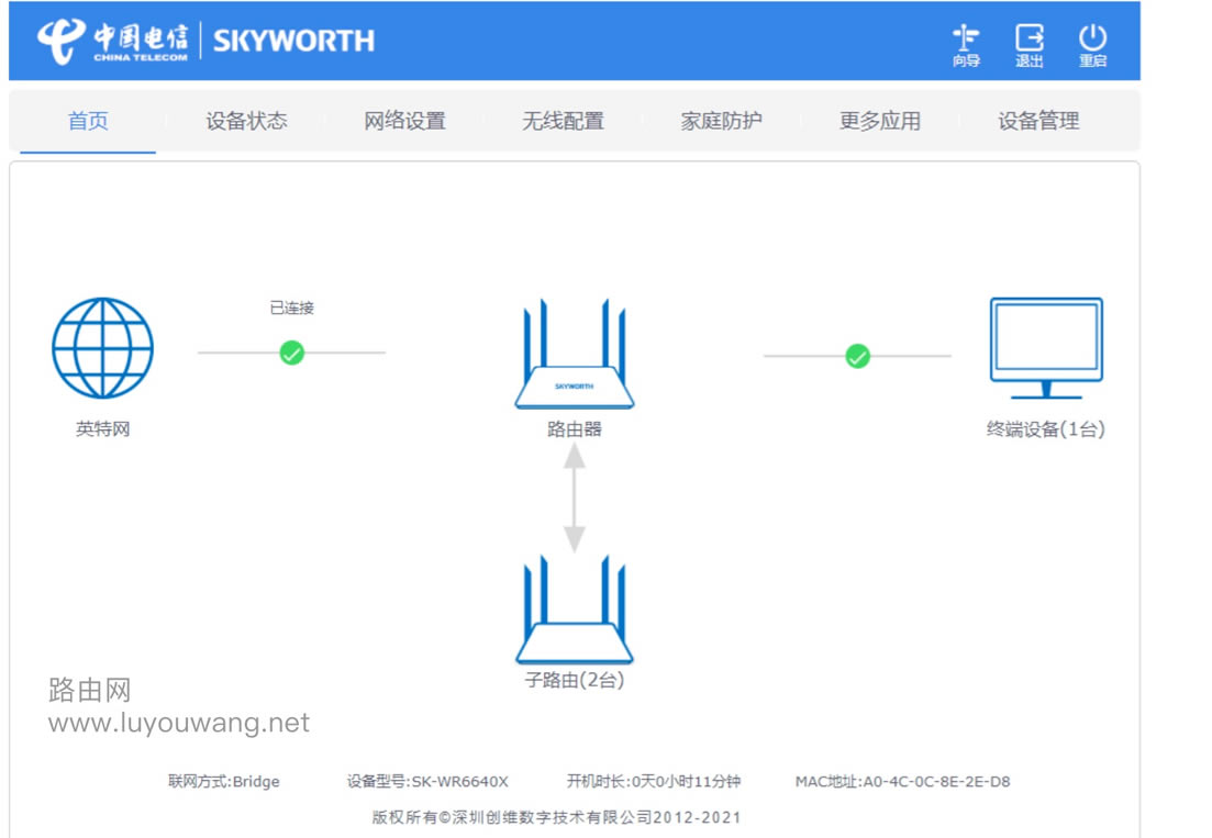 电信光猫桥接 电信路由器mesh组网教程