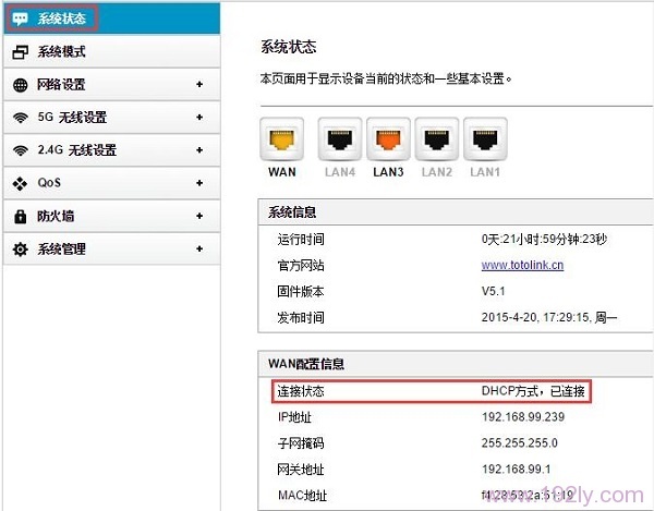 TOTOLINK������״̬��ʾ��������