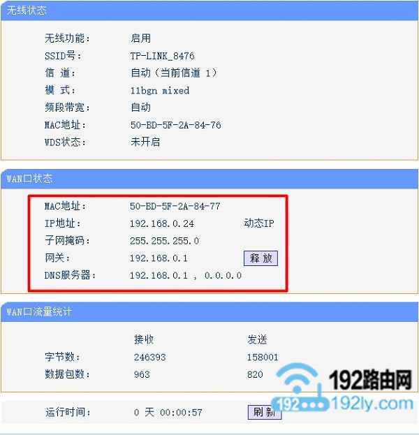 ��TP-Link·������̬IP�������óɹ�