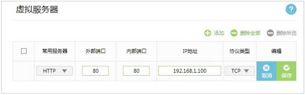 ����TL-WDR5600�Ķ˿�ӳ�����