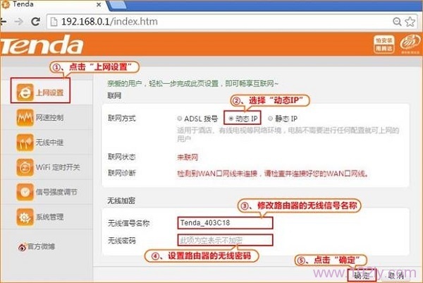 �ڴ�(Tenda)F6·������̬IP��������