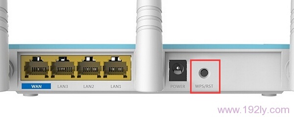 �ڴ�·�����ϵ�WPS/RESET��ť