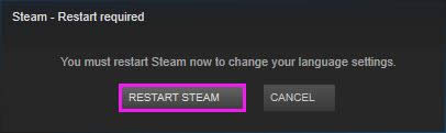 Steamƽ̨�ͻ��˽�����ʾӢ������޸ĳ�����