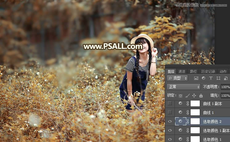 Photoshop���⾰Ů����Ƭ�����������Ч��