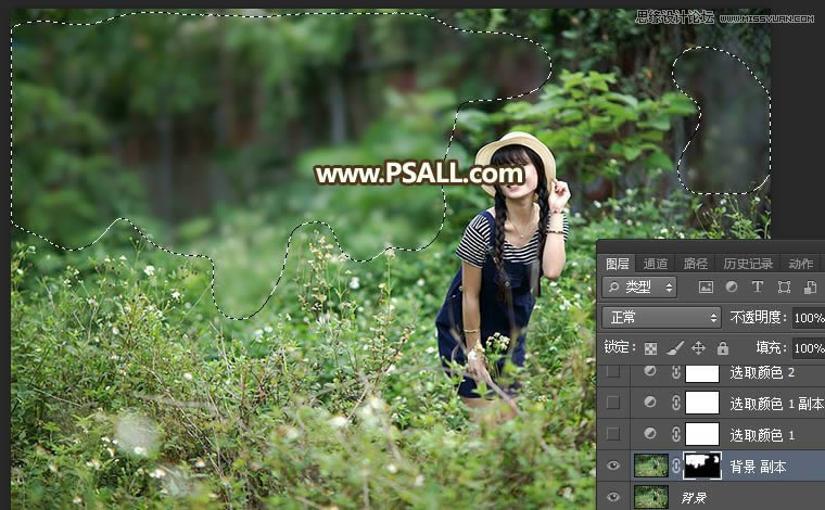 Photoshop���⾰Ů����Ƭ�����������Ч��
