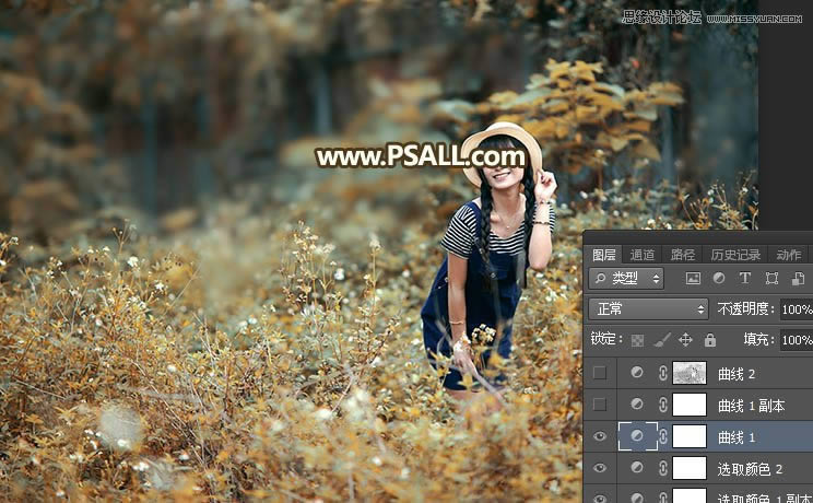 Photoshop���⾰Ů����Ƭ�����������Ч��