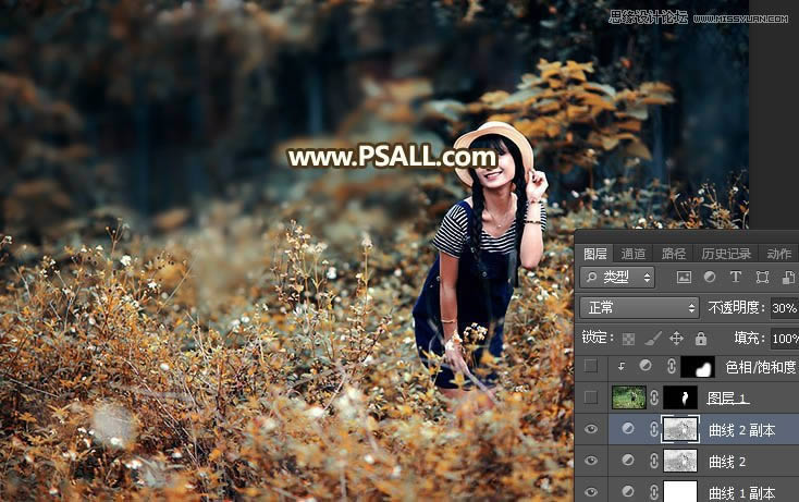 Photoshop���⾰Ů����Ƭ�����������Ч��