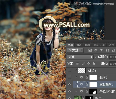 Photoshop���⾰Ů����Ƭ�����������Ч��