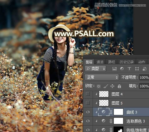 Photoshop���⾰Ů����Ƭ�����������Ч��