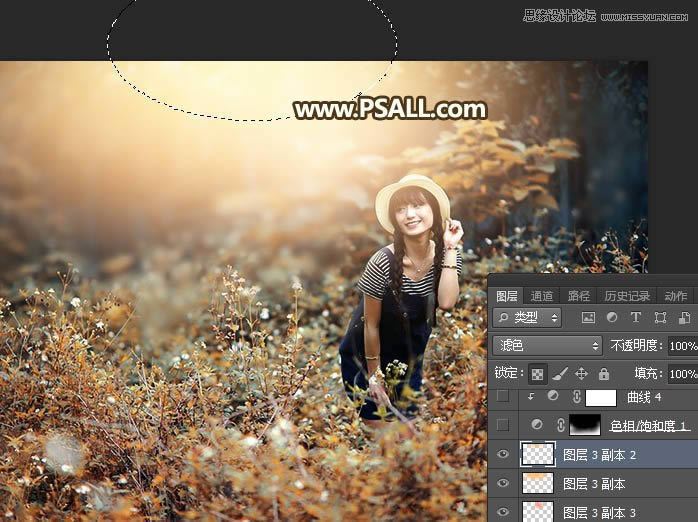 Photoshop���⾰Ů����Ƭ�����������Ч��