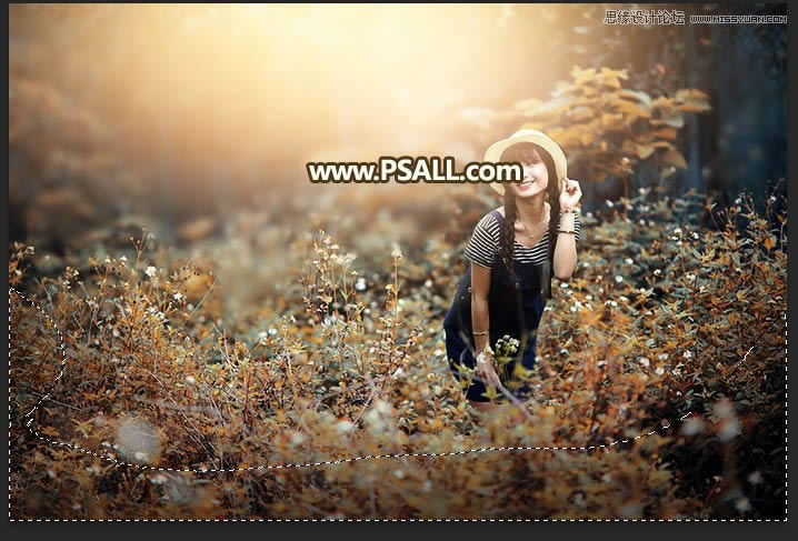 Photoshop���⾰Ů����Ƭ�����������Ч��