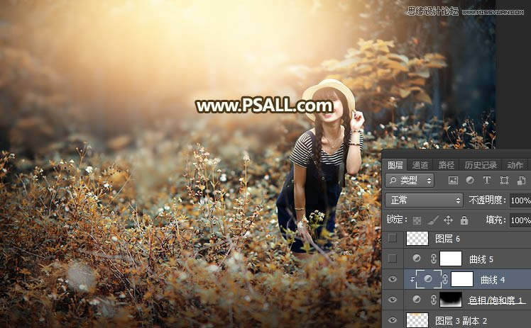 Photoshop���⾰Ů����Ƭ�����������Ч��