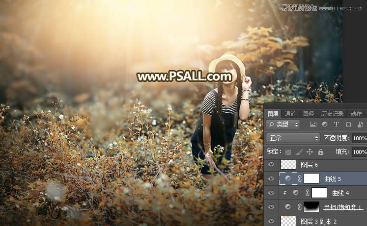 Photoshop���⾰Ů����Ƭ�����������Ч��