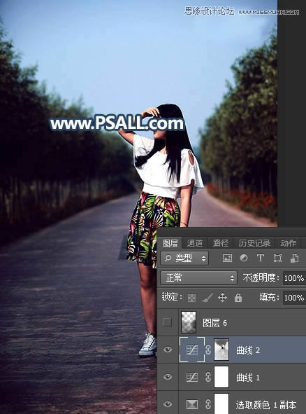 PS���⾰����Ů����Ƭ���ӻƻ�����Ч��