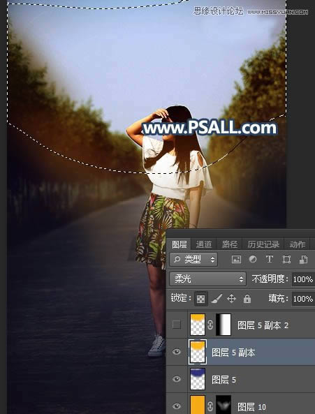 PS���⾰����Ů����Ƭ���ӻƻ�����Ч��