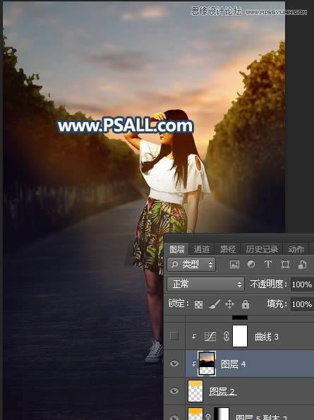 PS���⾰����Ů����Ƭ���ӻƻ�����Ч��