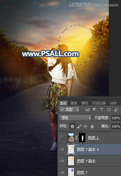 PS���⾰����Ů����Ƭ���ӻƻ�����Ч��