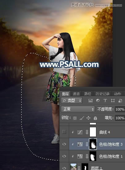 PS���⾰����Ů����Ƭ���ӻƻ�����Ч��