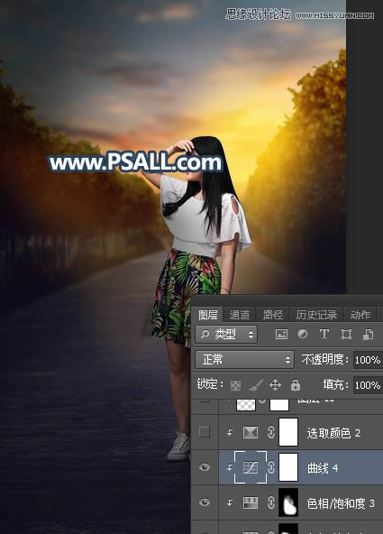 PS���⾰����Ů����Ƭ���ӻƻ�����Ч��