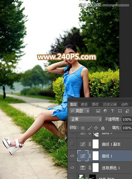 PS��Ů����Ƭ���Ӱ���ϼ���Ӱ��Ч