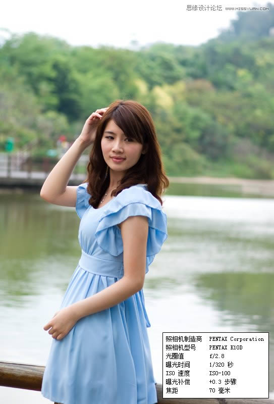 Photoshop��ε�������ϼ��Ů����ƬЧ��