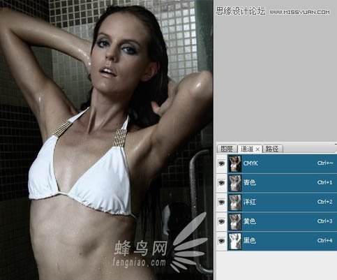 Photoshop������ڹ�ͭ�ʸз�ɫ������Ƭ