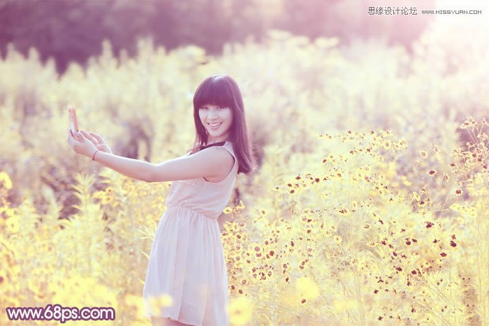 PS�ѻ��⻨��Ů����Ƭ�����ļ�������ɫ��