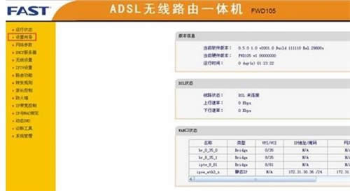 Ѹ�� FWD105 ����·����ADSL·��ģʽ���÷��� ·����