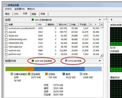 win7ϵͳ��β鿴�ڴ�ռ�������