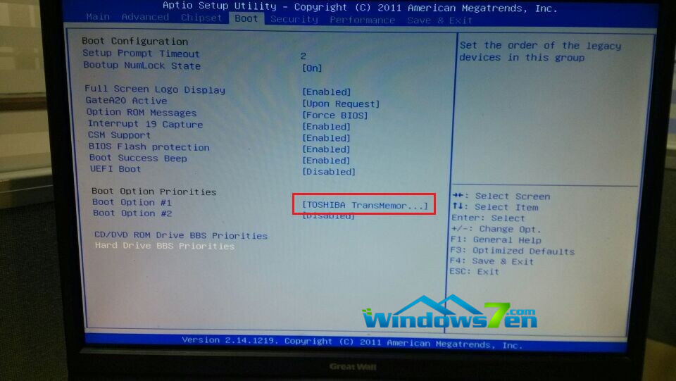 ͼ1 BIOS����U��Ϊ��һ������