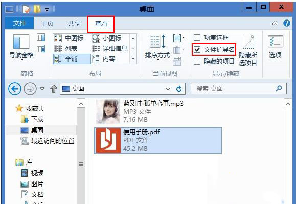Win8ϵͳ��������ļ���չ����